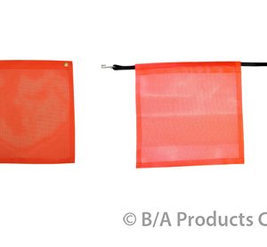 18" X18" Safety Red Flag with Bungie Cord